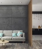 Panele ścienne i boazeria - 275x3x7 cm LD Lamele wolnostojące (fornir dębowy) - Lamele działowe ażurowe - miniaturka - grafika 1