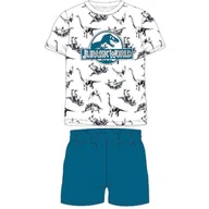 Piżamy dla dziewczynek - Komplet chłopięcy piżama z krótkim rękawem Jurassic World Morski - miniaturka - grafika 1