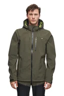 Kurtki i kamizelki sportowe męskie - Kurtka męska softshell Alpinus Roignais oliwkowy - miniaturka - grafika 1