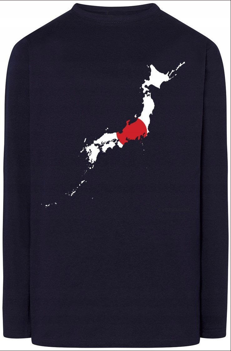 Japonia Męska Modna Bluza Longsleeve Nadruk R.XL