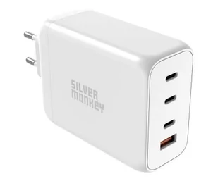 Silver Monkey Ładowarka sieciowa GaN 200W USB-C PD + USB 3.0 QC W - Ładowarki do telefonów - miniaturka - grafika 1