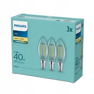 Żarówki LED - 3x Żarówka E14 Philips Led 4W 40W Filament Retro - miniaturka - grafika 1