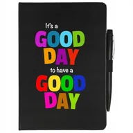 Notesy i bloczki - NOTES PLANER+ DŁUGOPIS A5 GOOD DAY Mix Wzory - miniaturka - grafika 1