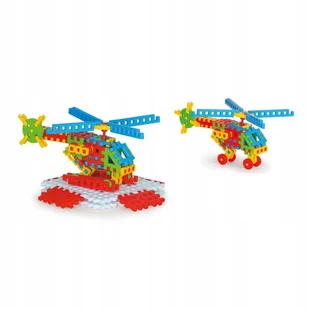 Polskie Klocki Wafle Marioinex Helikopter 94 El. - Klocki - miniaturka - grafika 1