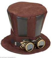 Dodatki do strojów karnawałowych - Widmann Kapelusz "Steampunk z Okularami" WI60813 - miniaturka - grafika 1