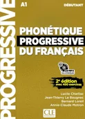 Książki do nauki języka francuskiego - Cle international Phonetique Progressive de Francais 2Ed Niveau Debutant Podręcznik + CD audio - miniaturka - grafika 1