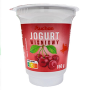 Desery mleczne - Auchan - Jogurt o smaku wiśniowym - miniaturka - grafika 1