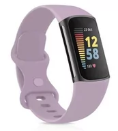 Akcesoria do smartwatchy - opaska pasek bransoleta SMOOTHBAND Fitbit Charge 5 / 6 jasnofioletowa - miniaturka - grafika 1