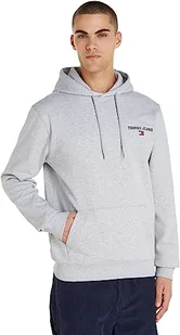 Tommy Jeans Męska bluza z kapturem TJM Reg Entry Graphic, Srebrny szary Htr, XS - Bluzy męskie - miniaturka - grafika 1