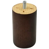 Zawiasy, okucia i inne akcesoria - Noga meblowa drewniana 100/55 mm walec wenge - miniaturka - grafika 1