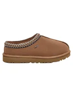 Kapcie damskie - UGG Skórzane kapcie "Tasman" w kolorze jasnobrązowym - miniaturka - grafika 1