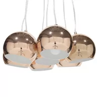 Lampy sufitowe - Beliani Lampa wisząca miedziana OLZA - miniaturka - grafika 1