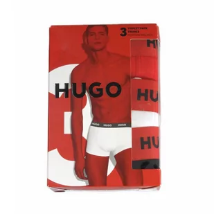 Męskie kąpielówki bokserki Hugo Boss Triplet Pack ze stretchem 3 pary - 10241868-972-M - Majtki męskie - miniaturka - grafika 1