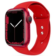 Akcesoria do smartwatchy - Tech-Protect Pasek Smoothband do Watch 1/2/3/4 42/44 mm) Czerwony - miniaturka - grafika 1