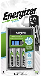 Energizer Ładowarka Ładowarka 1-godzinna + 4 akumulatorki aa extreme 2300mah EG0119 - Ładowarki i akumulatory - miniaturka - grafika 1