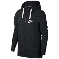 Bluzy damskie - Nike damska bluza sportowa Gym Vintage Hoodie Full-zip-883729 ciemnoszary X-L - miniaturka - grafika 1