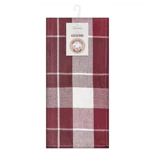 Komplet Ścierek 2szt. 50 x 90 Bawełna Mona Bordo - Ściereczki, gąbki, czyściki - miniaturka - grafika 1