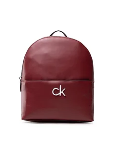 Calvin Klein Plecak Re-Lock Round Bp W/Pckt Sm K60K608557 Bordowy - Plecaki - miniaturka - grafika 1