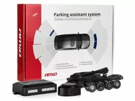 Czujniki parkowania - AMiO Zestaw czujników parkowania cofania buzzer 4 sensory czarne "gold" 18mm AMI-01576 - miniaturka - grafika 1