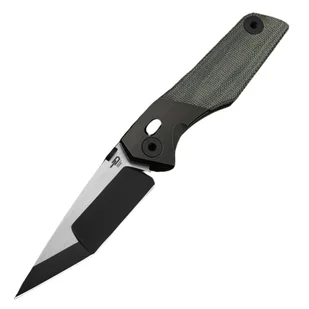 Nóż składany Bestech Cetus Black Bronze Titanium / Black Canvas Micarta, Black PVD / Satin M390 by Poltergeistworks (BT2304A) - Noże - miniaturka - grafika 1