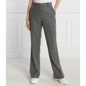 Spodnie damskie - Calvin Klein Wełniane spodnie | Regular Fit - miniaturka - grafika 1