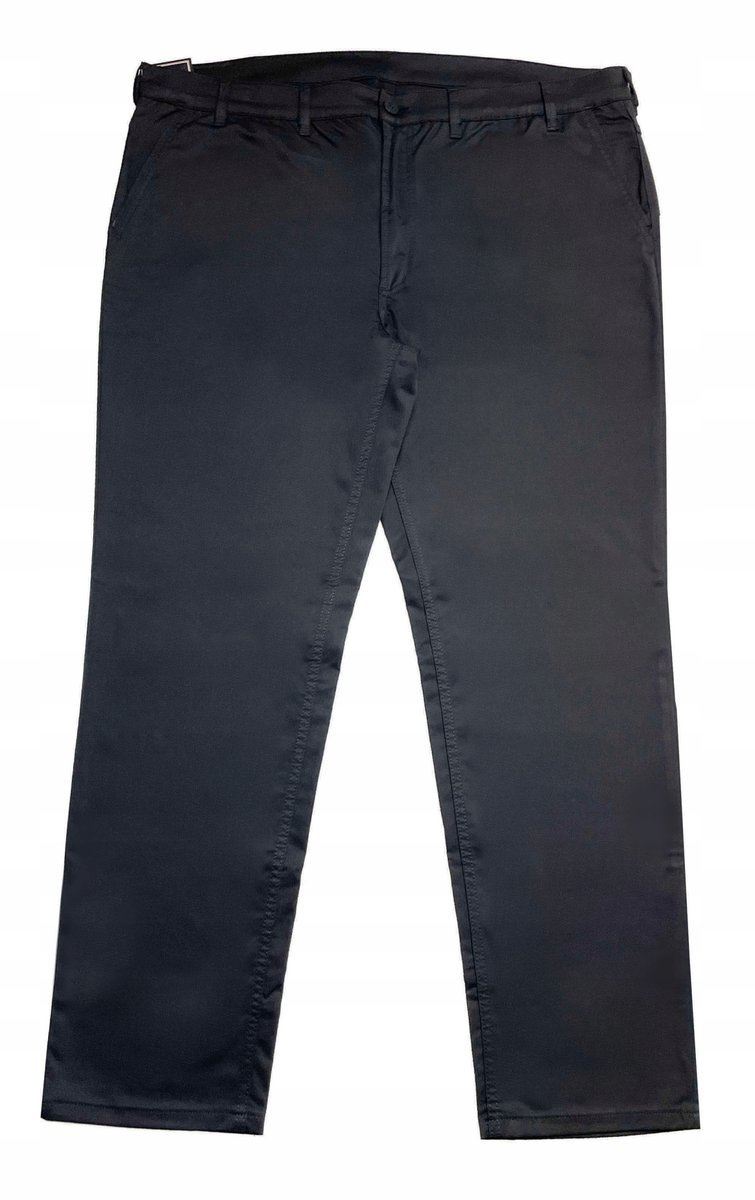 Duże Męskie Wizytowe Spodnie Viking Luka Eleganckie Czarne Pas 172Cm