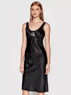 Sukienki - Calvin Klein Jeans Sukienka codzienna J20J218399 Czarny Regular Fit - grafika 1