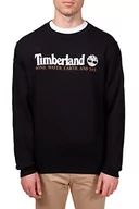 Bluzy męskie - Timberland Wwes Crew Neck BB Bluza Męska, Czarny, M - miniaturka - grafika 1