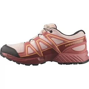 Salomon Speedcross Climasalomon wodoodporne dziecięce buty outdoorowe, Optymalne dopasowanie, przyczepność, praktyczny komfort, English Rose Cow Hide Cantaloupe, 36 EU - Buty dla chłopców - miniaturka - grafika 1