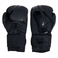 Rękawice bokserskie - Rękawice bokserskie MASTERS RPU-MATT-BLACK 12 oz NEW - miniaturka - grafika 1