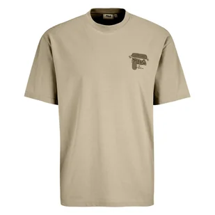 Męska Koszulka z krótkim rękawem FILA BROVO OVERSIZED FAM0331-70015 – Beżowy - Koszulki męskie - miniaturka - grafika 1