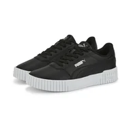 Buty trekkingowe damskie - Młodzieżowe sneakersy Carina 2.0 PUMA Black Silver Gray - miniaturka - grafika 1