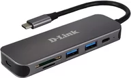 Karty sieciowe - D-LINK DUB-2325/E 5in1 USB-C Hub with Card Reader - miniaturka - grafika 1