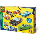 Zabawki kreatywne - Ses Creative Creative, zestaw kreatywny Zrób odlew i pomaluj samochód - miniaturka - grafika 1