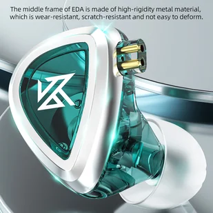 KZ EDA Wired Earphone without Mic In Ear Earbuds Noise Cancelling for Sports - Akcesoria do słuchawek - miniaturka - grafika 10