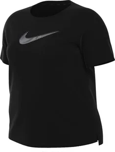 Nike FB4698-010 W NK DF Swoosh HBR SS Topy Długie Kobiety Black/Cool Grey Rozmiar 0X - Koszulki i topy damskie - miniaturka - grafika 1