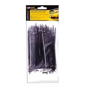 Moje Auto VIRAGE Paski mocujące czarne 100szt 140x3,6mm 96-007 96-007 - Pozostałe wyposażenie warsztatu - miniaturka - grafika 1