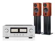 Zestawy stereo - Luxman L-505Z (srebrny) + Response D Two R (wiśnia) - miniaturka - grafika 1