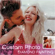 Rękodzieło - TEMU Dostosowane 50 * 70 cm / 19.7 * 27.5 cala Spersonalizowany obraz diamentowy 5D DIY dla dorosłych, niestandardowy zestaw do malowania cyfrowego, - miniaturka - grafika 1