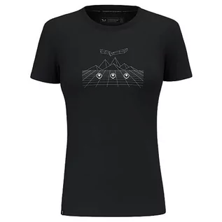 Koszulki i topy damskie - Salewa Pure Dolomites Merino T-Shirt damski, Black Out, M - grafika 1