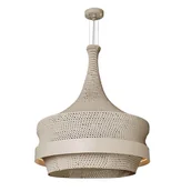 Lampy sufitowe - Lampa wisząca Dota 5032 Amplex LED 32W 3000K skandynawska bawełniana beżowa - miniaturka - grafika 1