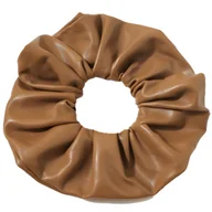 Ozdoby do włosów - Gumka do Włosów Brązowa Skórzana Duża Gruba Frotka Bezpieczna i Wygodna - miniaturka - grafika 1
