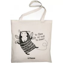 Torby i wózki na zakupy - Allbag Bee.pl Bawełniana torba To Bee OR not to bee - grafika 1