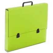 Teczki i skoroszyty - Penmate Teczka szkolna z rączką A3 5.5cm jasno zielona pastelowa TT7919 TADEO - miniaturka - grafika 1