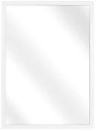 Lustra - Białe lustro w drewnianej ramie K5-H98 - miniaturka - grafika 1