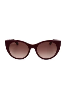 Okulary przeciwsłoneczne - Lacoste okulary przeciwsłoneczne damskie kolor brązowy - grafika 1
