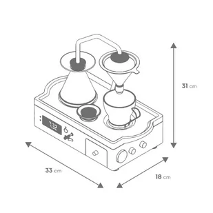 Ekspres do kawy Joy Resolve Barisieur Tea & Coffee Alarm Clock Czarny - Ekspresy do kawy - miniaturka - grafika 9