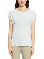 Koszulki i topy damskie - ESPRIT Collection T-shirt damski, 390/Light Aqua Green, XXL - miniaturka - grafika 1