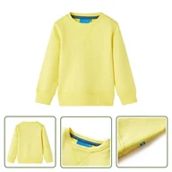Bluzy dla dziewczynek - Bluza dziecięca - jasnożółta - 128 - Bluza Dla Dziecka - miniaturka - grafika 1
