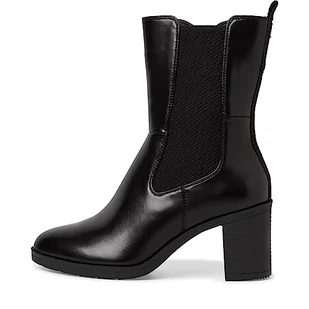 Jana Damskie Softline 8-25469-41 wygodne buty o wszechstronnym rozmiarze, modne buty wsuwane z obcasem blokowym, eleganckie botki, czarny, 41 EU Weit - Botki damskie - miniaturka - grafika 1